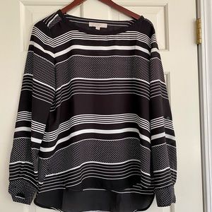 LOFT Striped Blouse